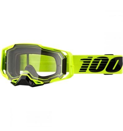 100% ARMEGA Goggle Nuclear Citrus Clear Lens