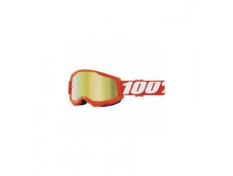 100% STRATA 2 Goggle Orange - Mirror Gold Lens