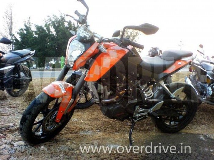 KTM 200 Duke spionat in India